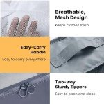 7-Piece Waterproof Packing Cubes Set - Gray