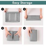 7-Piece Waterproof Packing Cubes Set - Gray