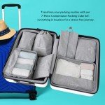 7-Piece Compression Packing Cube Set for Travel