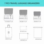 7-Piece Compression Packing Cube Set for Travel