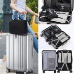 Black Packing Cubes Set for Travel Organization