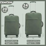 Ultralight 20" & 24" Softside Luggage Set