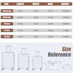 Eeeza 5-Piece Hard Case Luggage Set