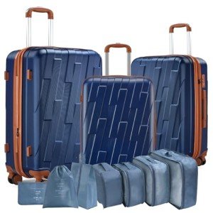 VIVIcity 3-Piece Lightweight Luggage Set with Storage