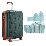 VIVIcity 20" Luggage Set with 7-Piece Storage