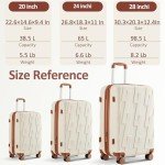 VIVIcity 3-Piece Luggage Set with Storage Bags