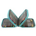 72-Slot Portable Pencil Case Organizer for Artists