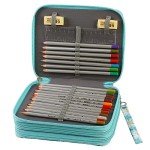 72-Slot Portable Pencil Case Organizer for Artists