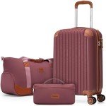 Cosbarn 3-Piece Carry-On Luggage Set with Duffel