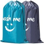 HOMEST 2 Pack XL Travel Laundry Bags