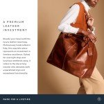Maxwell Scott Women's Luxury Leather Travel Bag