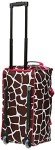 Pink Giraffe 22-Inch Rolling Duffel Bag