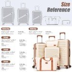 Cosbarn 5-Piece Hardshell Spinner Luggage Set