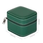 Portable Green Watch Travel Box with Removable Pillow