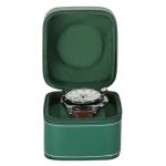 Portable Green Watch Travel Box with Removable Pillow