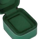 Portable Green Watch Travel Box with Removable Pillow