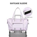 Purple Waterproof Travel Duffel Bag with Trolley Sleeve