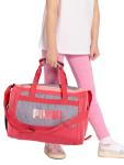 PUMA Kids' Evercat Transformation Duffel Bag, Grey/Pink