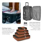 Amsterdam Expandable Rolling Luggage Set - Orange