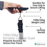 Digital Luggage Scale with Apple Find My Compatibility