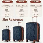 VIVIcity Lightweight Luggage Set with Spinner Wheels