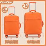 CENICENI Ultralight Travel Luggage Set with Accessories