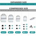 XBLGX Compression Packing Cubes - 5-Piece Set