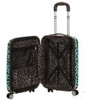 Blue Leopard Carry-On Hardside Spinner Luggage