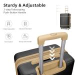 Expandable 6-Piece Luggage Set with Spinner Wheels