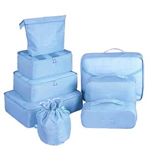 8-Piece Packing Cubes for Travel Organization