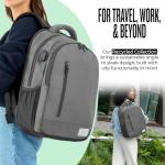 Solo New York Lightweight Laptop Backpack - Grey