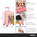 Disney Princess Backpack and 18" Luggage Set