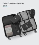 8-Piece Packing Cubes Set for Travel Luggage