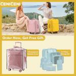 CENICENI Ultralight Carry-On Luggage Set with Accessories