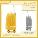 CENICENI Ultralight Carry-On Luggage Set with Accessories