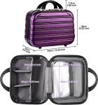 Lightweight Purple Hard Case Luggage Set with Spinner Wheels