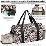 Waterproof Gym Bag with Shoe Compartment for Women