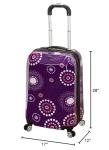 Rockland Vision Purple Pearl Hardside Luggage Set