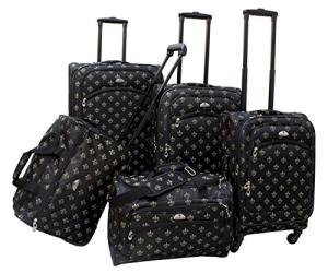 American Flyer Fleur De Lis 5-Piece Luggage Set