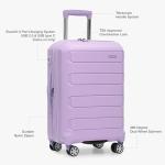 Traveler's Choice Pagosa 22" Lavender Spinner Luggage