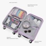 Traveler's Choice Pagosa 22" Lavender Spinner Luggage