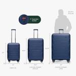 Indestructible Navy Hardshell Spinner Luggage Set