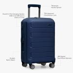 Indestructible Navy Hardshell Spinner Luggage Set