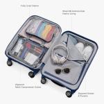 Indestructible Navy Hardshell Spinner Luggage Set