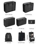 8-Piece Packing Cubes Set for Travel Luggage