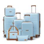 Caselly Lightweight Hard Shell Luggage Set, 7 Pieces