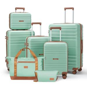 Caselly 7-Piece Lightweight Luggage Set with Spinner Wheels
