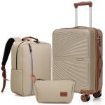 Eeeza 3-Piece Hard Case Luggage Set