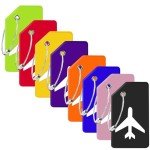 8 Pack TSA Approved Silicone Luggage Tags