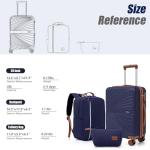 Eeeza 3-Piece Hard Case Luggage Set